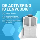 INUTEQ - Bodycool Xtreme - Koelvest - Wit - Tot 4 Uur Koeling