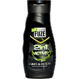 12x Body-X Fuze Douchegel Hair & Body Active 300 ml