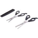Benson Kappersset - 3-delig - knipschaar, uitdunschaar en kam - zwart