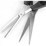 Benson Kappersset - 3-delig - knipschaar, uitdunschaar en kam - zwart