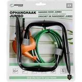 Benson Jumbo ophanghaken - robuust staal - 140 x 130 mm - 2 stuks - roestbestendig