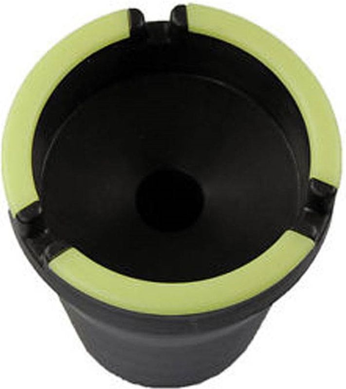 Glow in the dark auto lichtgevende asbak 11 cm - Auto accessoires voor sigaretten
