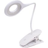 LED Klemlamp incl. Batterijen + USB Kabel - Leeslamp- Nachtlamp - Verstelbare Draadloze Leeslamp - Wit