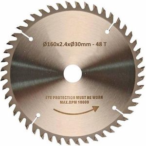 Hofftech Zaagblad Cirkelzaag - Ø 160 mm x 48 Tanden - Inclusief Verloopringen