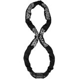Stahlex Ketting cijferslot - 7 mm schakels - 140 cm - zwart - 4-cijferige code