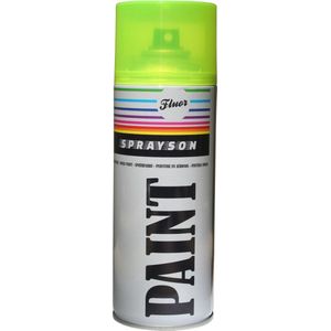 Sprayson Fluor Gele Spuitlak - 400 ml - Voor Diverse Ondergronden