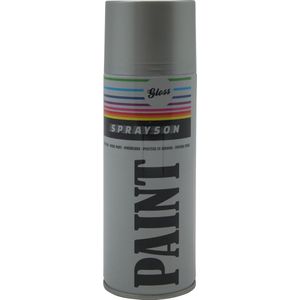 Sprayson Verf Spuitbus - Spuitlak - Zilver - 400 ml