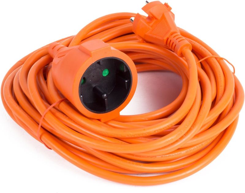 Verlengsnoer oranje 10 Meter - 2 x 1.0 mm²