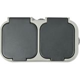 Benson WCD Dubbel Stopcontact - Wandcontactdoos - IP54 - 16A