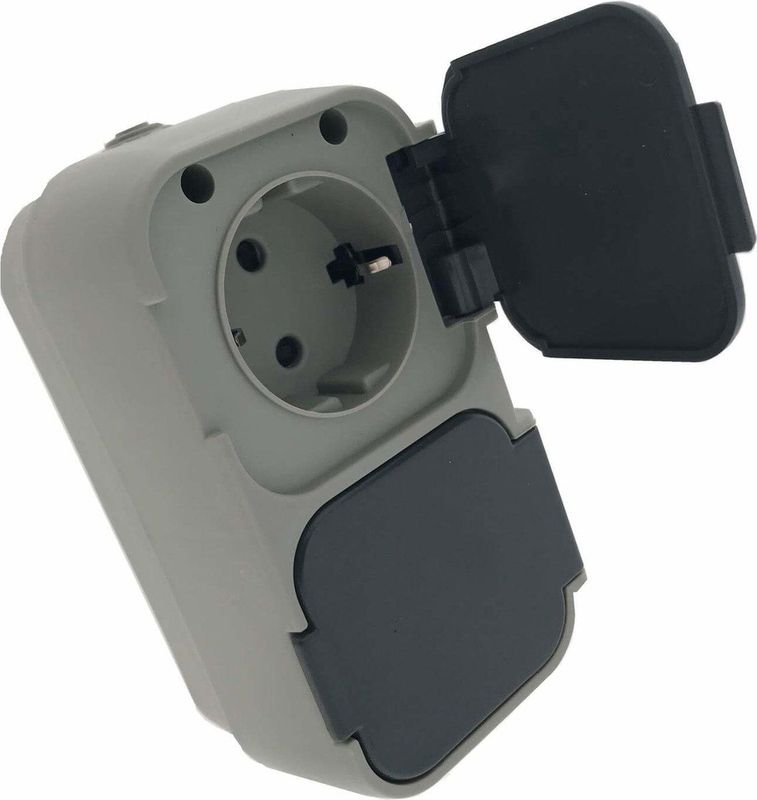 Benson WCD Dubbel Stopcontact - Wandcontactdoos - IP54 - 16A