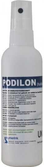 Podilon handdesinfectans 80% ethanol 100ml met verstuiver