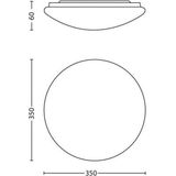 Plafondlamp - Modern - Wit - Metaal