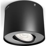 Philips Phase - opbouwspot - 1-lichts - zwart