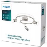 Philips Essentials Limbali Opbouwspot - GU10 - Mat Chroom - 3 x 50W - IP20