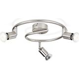 Philips Essentials Limbali Opbouwspot - GU10 - Mat Chroom - 3 x 50W - IP20