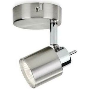 Plafondspot / Wandspot PHILIPS Essentials Meranti, Matt Chrome, Excl. lichtbron