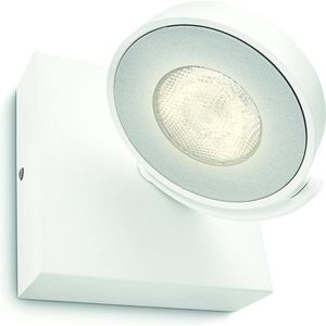 Philips Clockwork opbouwspot 1-lichts - Wit - Dimbaar - Draaibare spot - Geïntegreerde LED-lamp - Hoge lichtopbrengst