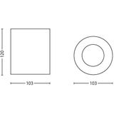 Plafondlamp - Modern - Wit - Metaal