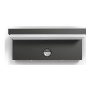 Philips Bustan buitenwandlamp - met sensor - antraciet