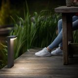 Philips Bustan Sokkellamp Klein - Antraciet - 4.5 W - Warmwit licht - Eenvoudige installatie - Geïntegreerde LED-lamp