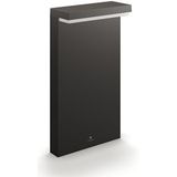 Philips Bustan Sokkellamp Klein - Antraciet - 4.5 W - Warmwit licht - Eenvoudige installatie - Geïntegreerde LED-lamp