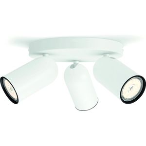 Philips Pongee opbouwspot - 3-lichts - wit