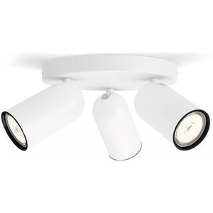 Philips Pongee opbouwspot - 3-lichts - wit