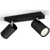 Philips Kosipo opbouwspot - 2-lichts - zwart