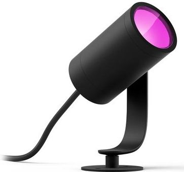 Philips Hue Lily tuinspot - wit en gekleurd licht - 1-spot - zwart - laagspanning - basis