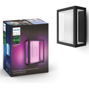 Philips Hue Impress muurlamp wit en gekleurd licht zwart breed