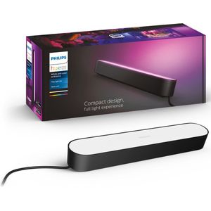 Philips Hue Play Lichtbalk Tafellamp basis White and Color Ambiance Gëintegreerd LED Zwart 42W