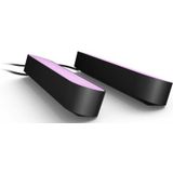 Philips Hue Play lightbar wit en gekleurd licht zwart 2 pack basis