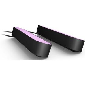 Philips Hue Play lightbar wit en gekleurd licht zwart 2 pack basis