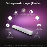 PhilipPhilips Hue Play lightbar - wit en gekleurd licht - wit - 2-pack - basis