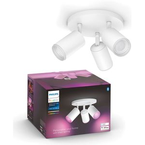 Philips Hue White and Color Ambiance Fugato - Spotlight - LED-Glühbirne x 3 - GU10 - insgesamt: 17,1 W - Klasse A+ - 16 Millionen Farben - weiß
