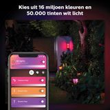 Philips Hue White and Color ambiance Impress Outdoor Wandleuchte schwarz Erweiterung, Wandbeleuchtung für den Außenbereich, Schwarz, LED, Nicht austauschbare(s) Leuchtmittel, Variabel, 2000 K