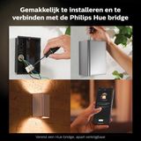 Philips Hue Outdoor Resonate Wandleuchte - Inox