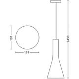 Philips Hue Explore hanglamp - warm tot koelwit licht - wit - 1 dimmer switch