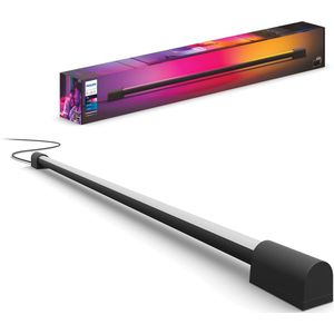 Philips Hue Play Gradient Light Tube - Wit en Gekleurd Licht - Werkt met Alexa, Google Home & Apple HomeKit - Verbind met Hue Bridge - Compact Formaat - Zwart