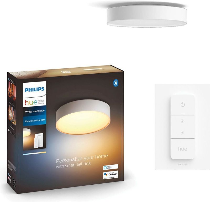 Philips - Hue Enrave - Plafondlamp - Wit - LED - 50.000 Witte Tint