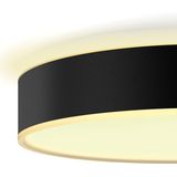 Philips Hue Enrave plafondlamp - warm tot koelwit licht - zwart - 42cm - 1 dimmer switch