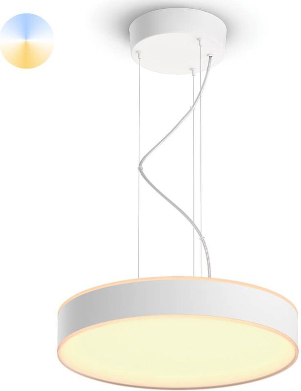Philips Hue Enrave hanglamp - warm tot koelwit licht - wit - 1 dimmer switch