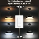 Philips Hue Enrave hanglamp - warm tot koelwit licht - zwart - 1 dimmer switch