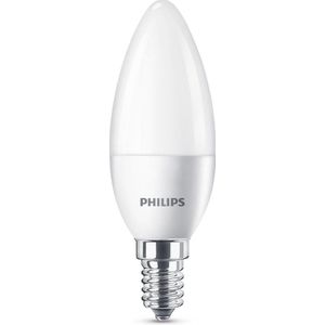 Philips - LED Lamp E4 4W 250Lm - Kaars Mat 2 Stuks - Wit