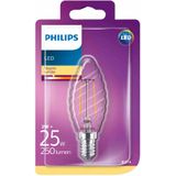 Philips LED Filament Lamp Kaars E14 - Helder - 2W vervangt 25W - Warm wit licht