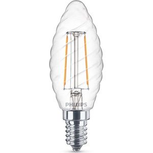 Philips LED Filament Lamp Kaars E14 - Helder - 2W vervangt 25W - Warm wit licht