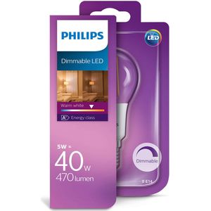 Philips - LED Kogel E14 5W - Warmglow - Dimbaar - 806 Lumen