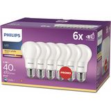 Philips Ledlamp Mat Warm Wit E27 5,5w 6 Stuks