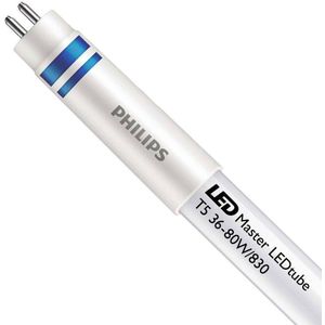 Philips LEDtube T5 MASTER (HF) Ultra Output 36W 5200lm - 830 Warm Wit | 145cm - Vervangt 80W