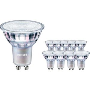 Voordeelpak 10x Philips MASTER Value LED Spot GU10 PAR16 4.9W 355lm 36D - 922-927 Dim To Warm | Beste Kleurweergave - Dimbaar - Vervangt 50W